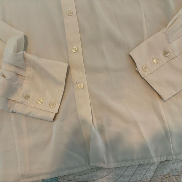 Preston and York Polyester Slightly Sheer Button Down Shirt, 24W - Picture 9 of 9